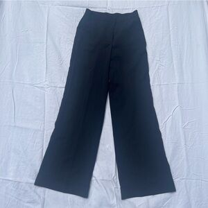 Black pin stripe wide leg pants